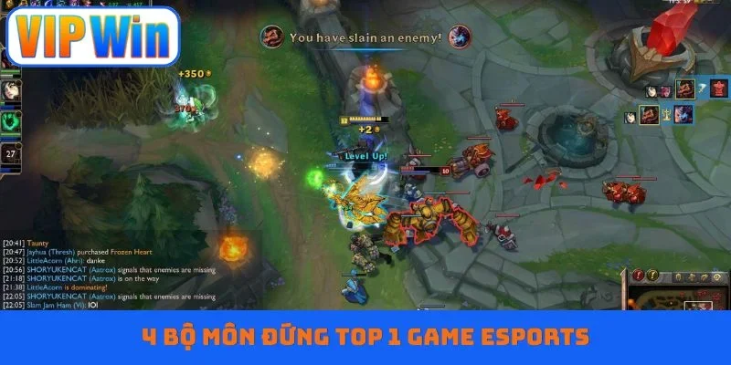 4 bộ môn đứng TOP 1 game Esports