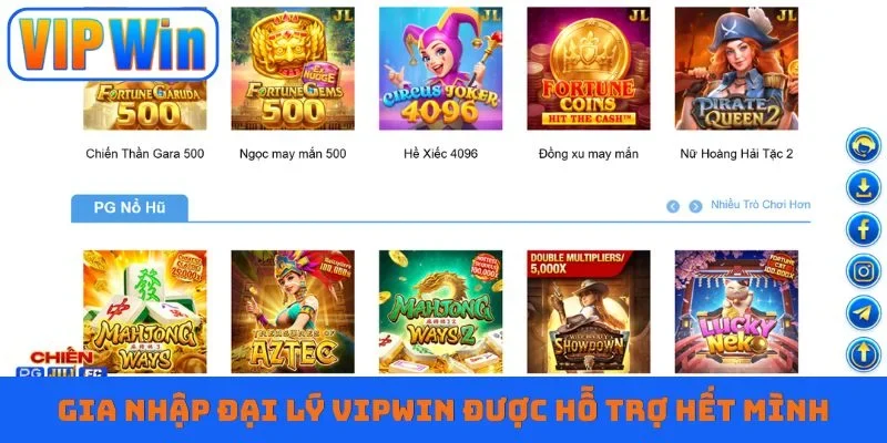 Gia nhập đại lý Vipwin được hỗ trợ hết mình