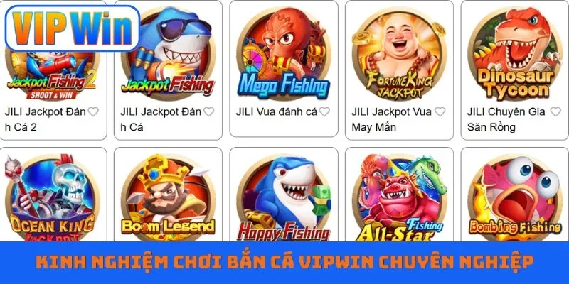 Kinh nghiệm chơi bắn cá Vipwin chuyên nghiệp